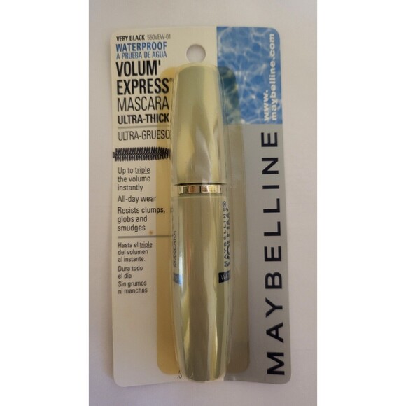Maybelline Volum' Express Waterproof Mascara Very Black NWT - Picture 1 of 1